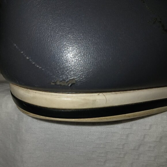 MENS ALDO HIGHT TOP LEATHER LACE UP SNEAKERS, GRAY COLOR, SIZE 12 - Picture 8 of 10